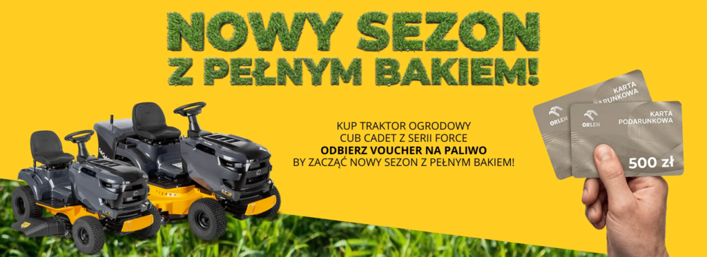 Kup traktor Cub Cadet Force i odbierz voucher na paliwo! 4