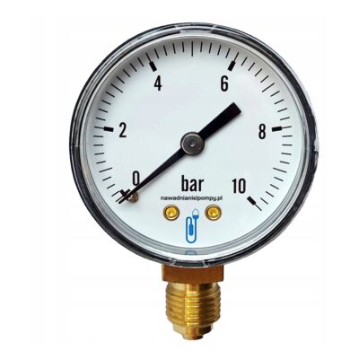 Manometr - 100 mm 0 -10 BAR 1/2" - MA10010L08ST