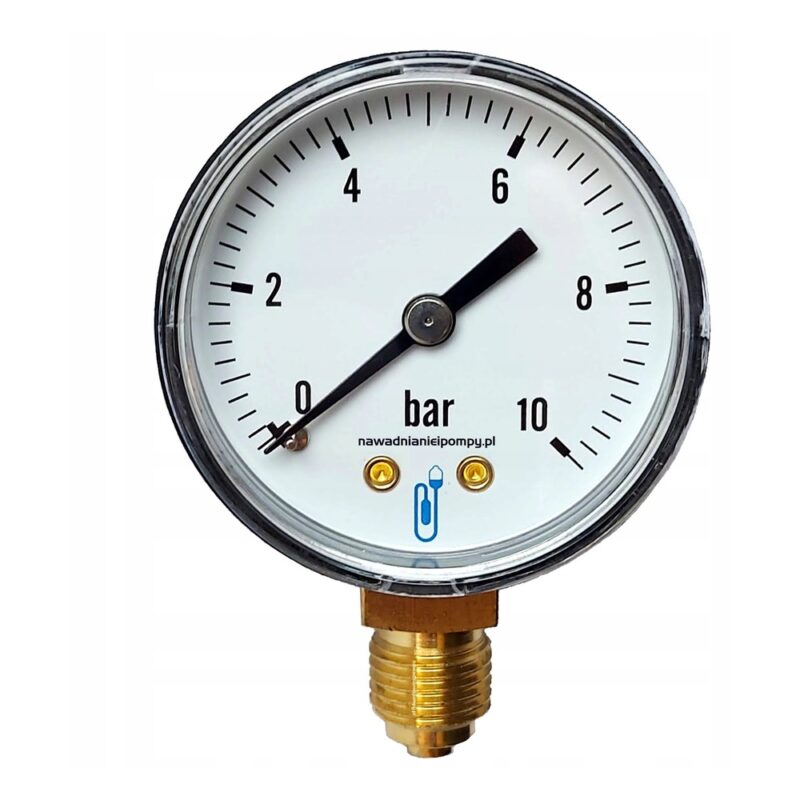 Manometr – 100 mm 0 -10 BAR 1/2″ – MA10010L08ST