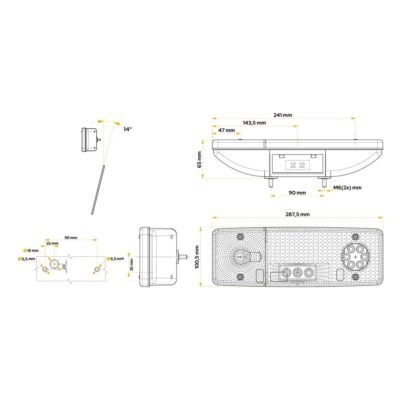Lampa tylna zespolona - WE549P - WAŚ