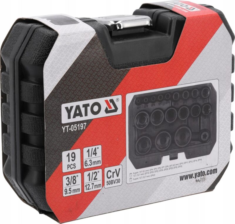 Zestaw nasadek torx – YT-0520 – YATO
