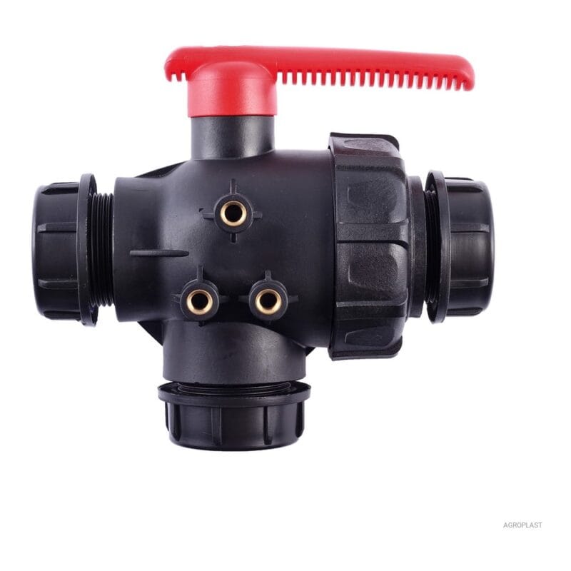 Zawór kulowy 3-drożny AGROPLAST 226983 PROLINE / Ø1 1/2''