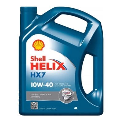 Shell Helix HX7 10W-40 4L — olej silnikowy półsyntetyczny (API SN/CF, ACEA A3/B4)