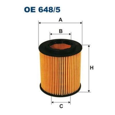 Wkład filtra oleju FILTRON OE648/5 Mercedes B-Klasa Renault Nissan 1.5 dCi