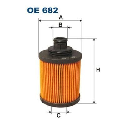 Filtr oleju wkład FILTRON OE682 Fiat Opel Suzuki 1.3 MultiJet
