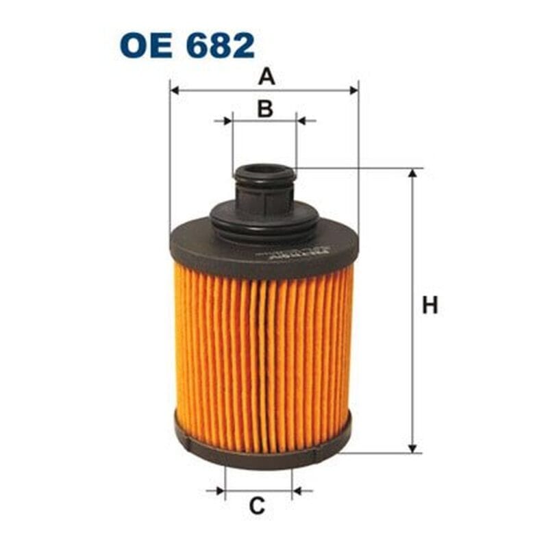 Filtr oleju wkład FILTRON OE682 Fiat Opel Suzuki 1.3 MultiJet