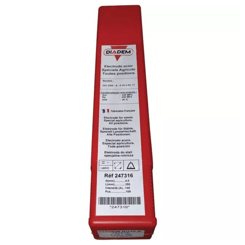 Elektrody spawalnicze Diadem SPECJALNE AGRI 4x350mm 109szt rutylowo-celulozowe E6013