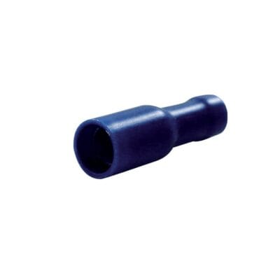 Końcówka tulejkowa żeńska izolowana HBT Ø4 mm niebieska 1,5-2,5 mm² 16 szt