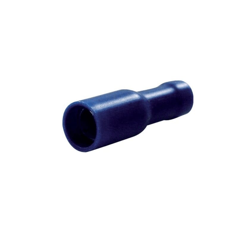 Końcówka tulejkowa żeńska izolowana HBT Ø4 mm niebieska 1,5-2,5 mm² 16 szt
