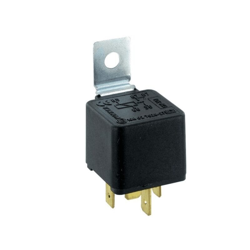 Przekaźnik samochodowy HBT 12V 30A 5-stykowy przełączny 6,3 mm