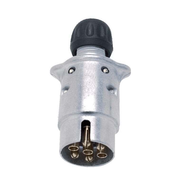Wtyczka 7-stykowa męska 12V aluminium JAEGER ERICH 3850220