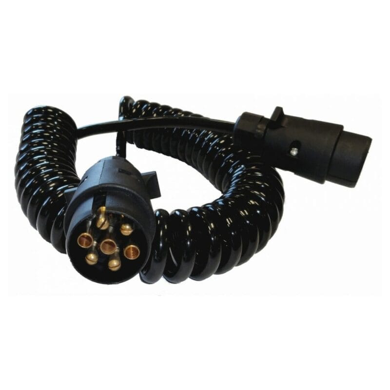 Przewod spiralny elektryczny Kamar E1219 7-pin 12V 5m wtyczka wtyczka