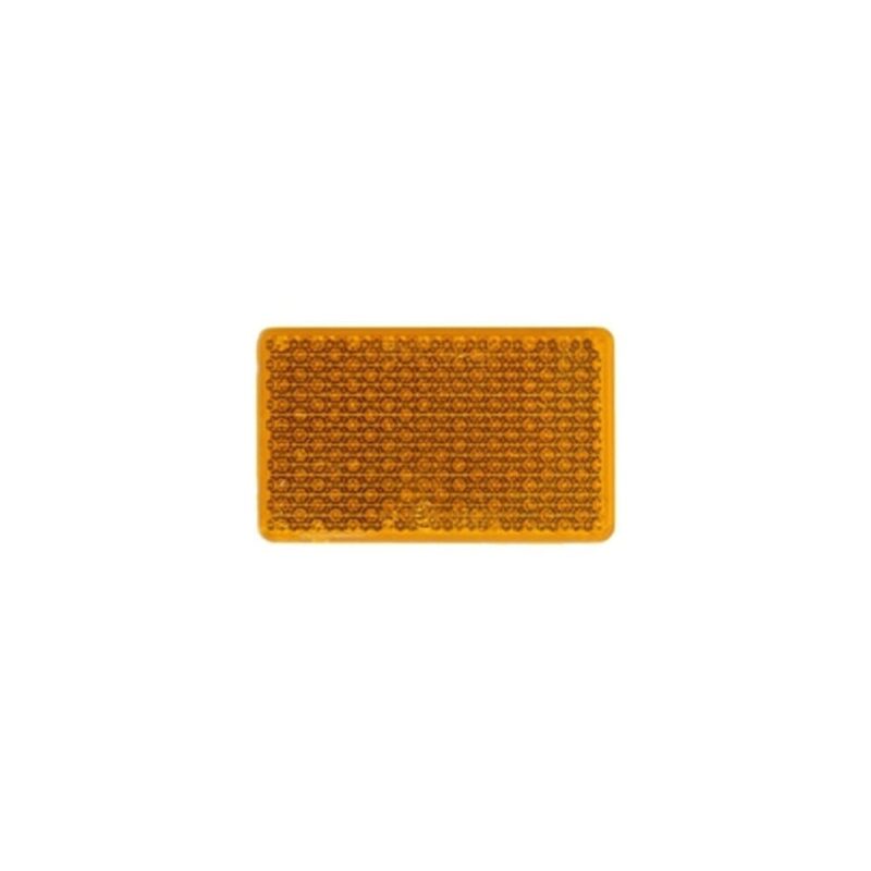 Odblask prostokątny przyklejany pomarańczowy 95x45 mm Kamar E1402