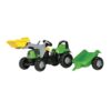 Traktor na pedały RollyKid Deutz-Fahr 5115 G TB z ładowaczem i przyczepą Rolly-Toys R02319