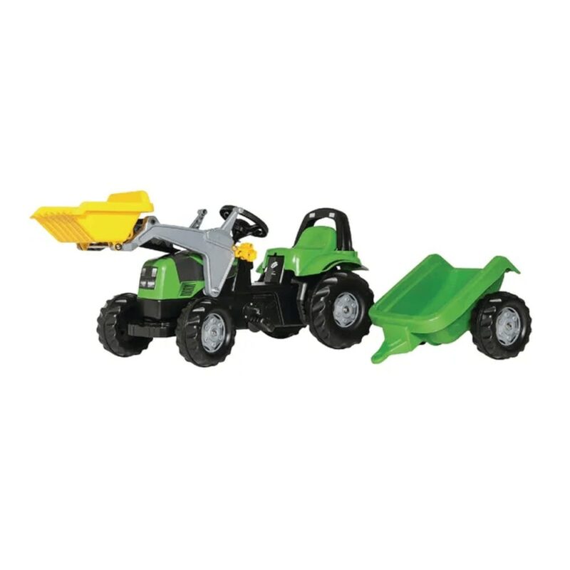 Traktor na pedały RollyKid Deutz-Fahr 5115 G TB z ładowaczem i przyczepą Rolly-Toys R02319