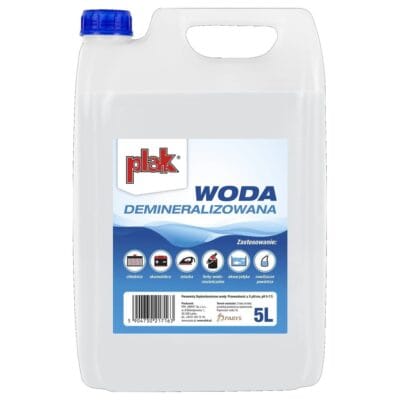Woda demineralizowana PLAK 5L