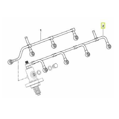 Przewod pompy paliwowej gorny SDF Parts 0.015.6801.3