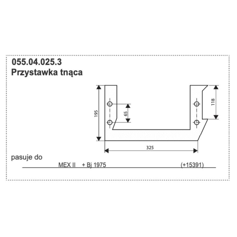 Stalnica przystawka tnaca Pottinger MEX II 055.04.025.3