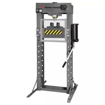 Prasa hydrauliczna warsztatowa Techni-Power 30T 1916507 z osloną ochronną i wspomaganiem pneumatycznym