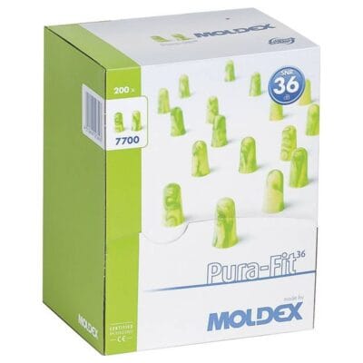 Moldex Pura-Fit 7700 zatyczki do uszu SNR 36 dB opakowanie 200 par
