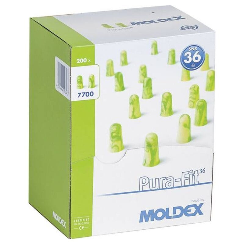 Moldex Pura-Fit 7700 zatyczki do uszu SNR 36 dB opakowanie 200 par