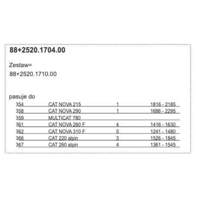 Slizg dolny belki tnacei Pottinger NOVACAT NOVADISC 2520.1704.00