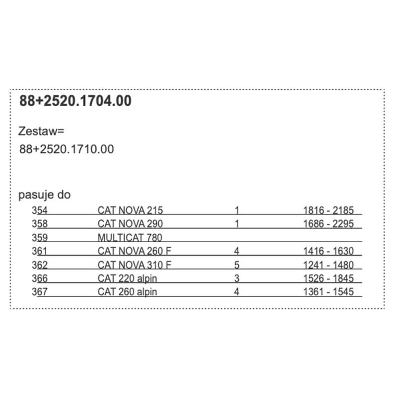 Slizg dolny belki tnacei Pottinger NOVACAT NOVADISC 2520.1704.00