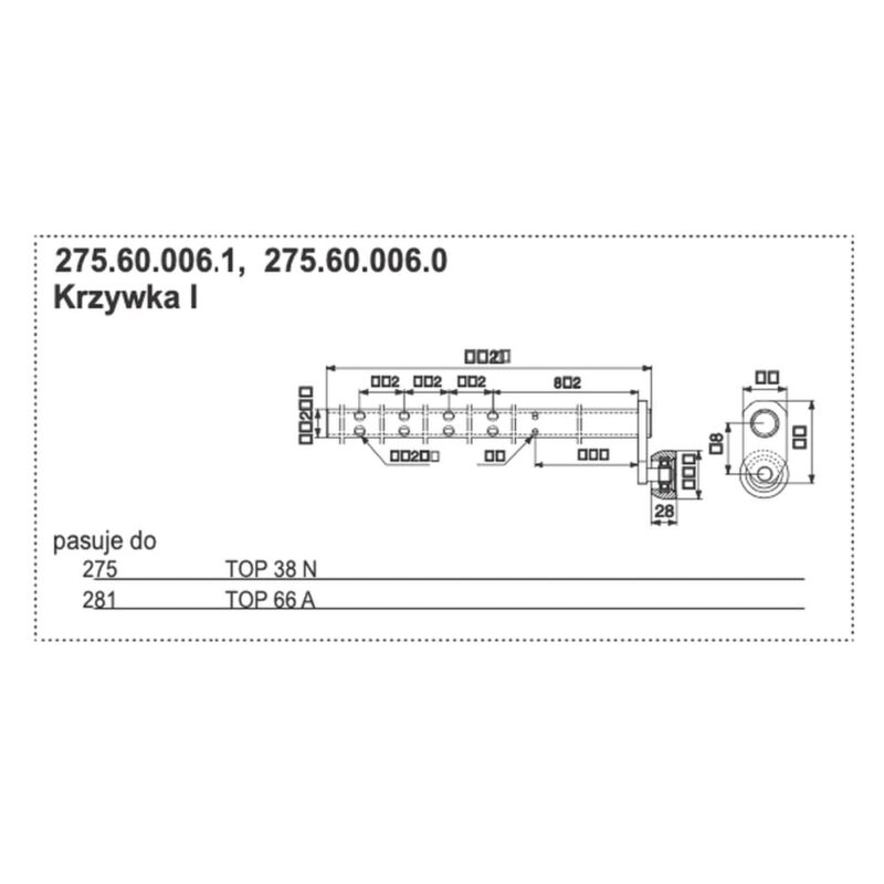 Krzywka Pottinger 275 TOP 38 N 275.60.006.1