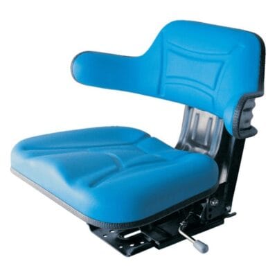 MIRALBUENO RM20 105 - uniwersalne siedzenie operatora z amortyzacja mechaniczna, tapicerka PVC niebieska