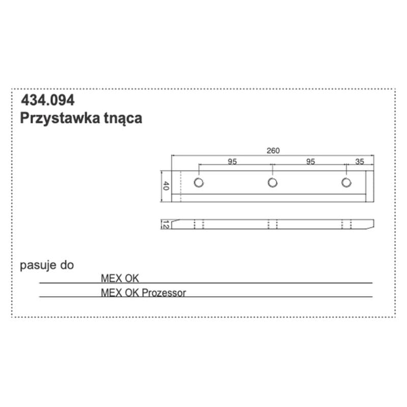 Stalnica noża Pottinger MEX OK 434.094