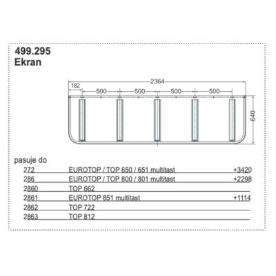 Ekran osłona boczna POTTINGER 499.295 2365x680 mm