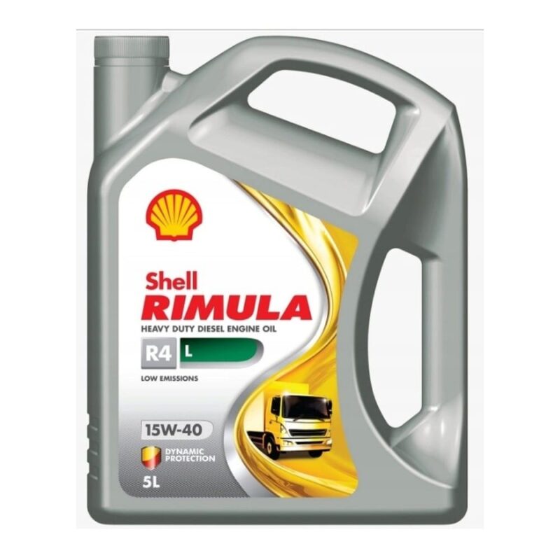 Shell Rimula R4 L 15W-40 5L — olej silnikowy heavy-duty Diesel (API CK-4, ACEA E9/E7)