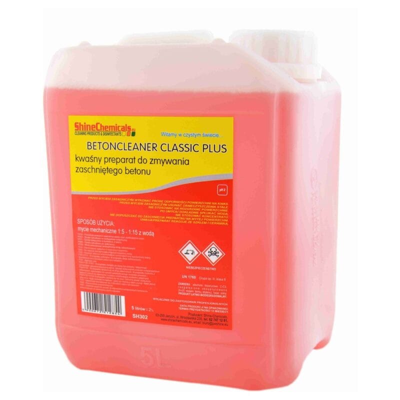 BetonCleaner Classic Plus 1L Shine Chemicals kwasny preparat do zmywania betonu