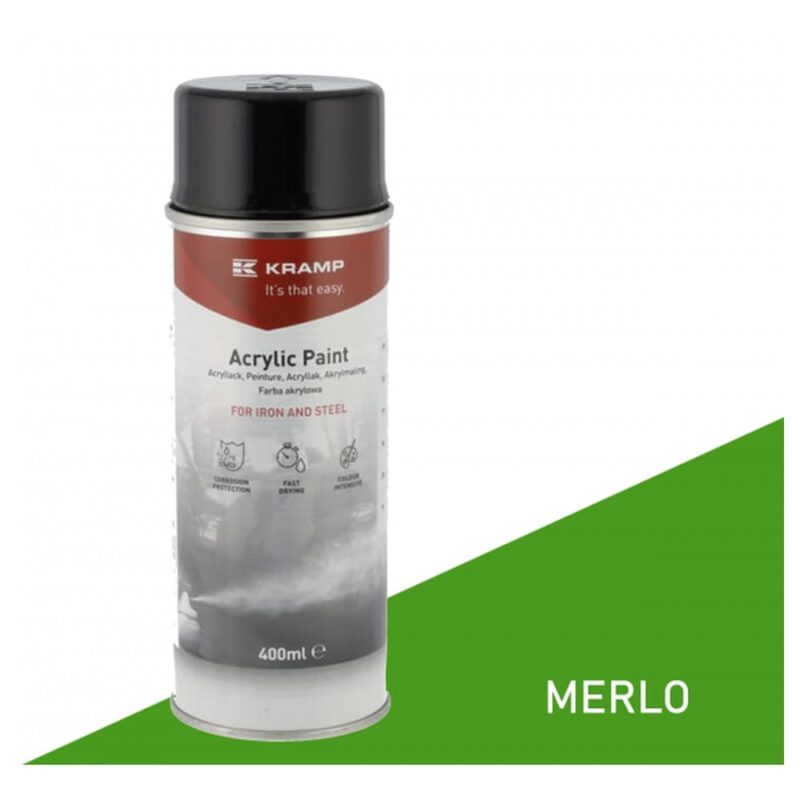 Lakier do maszyn Merlo KRAMP zielony RAL 6305 spray 400 ml