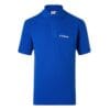 Koszulka polo unisex DeLaval rozmiar M, niebieska, z logo DeLaval