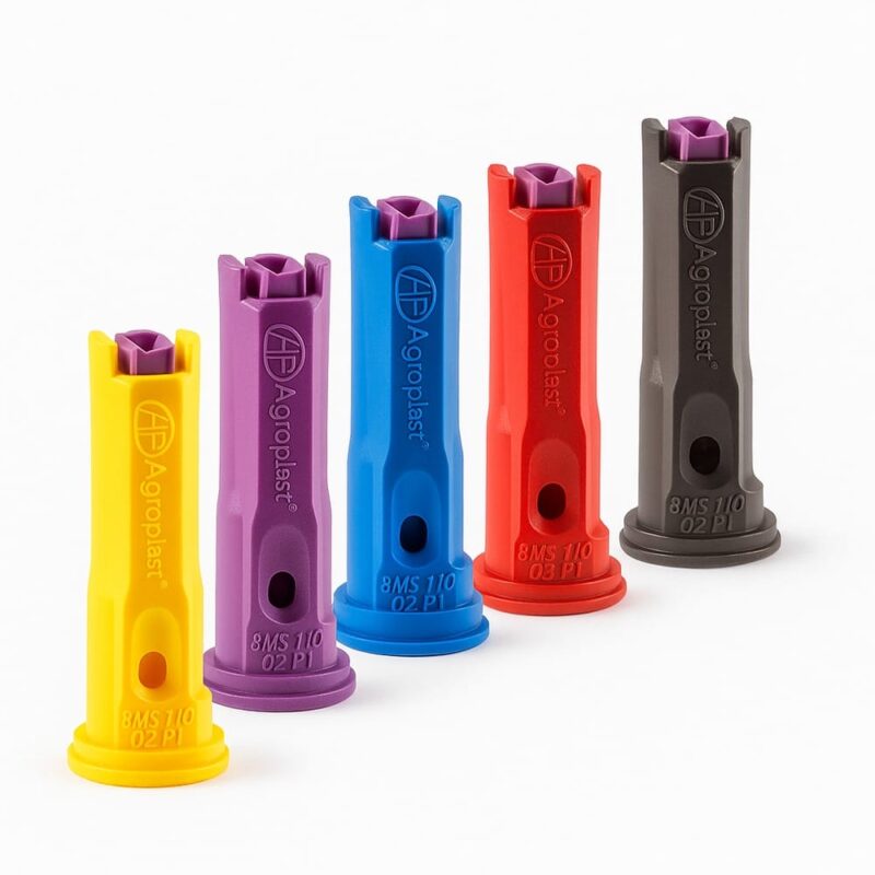 Rozpylacz dwustrumieniowy polimerowy AGROPLAST 8MS11003P2 rozmiar ISO 03 niebieski