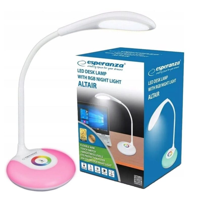 Lampka biurkowa LED ESPERANZA Altair ELD102 z podswietleniem RGB