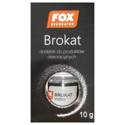Brokat srebrny FOX Dekorator 10g dodatek dekoracyjny