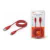 Kabel USB LTC LX8574R - USB-A / Micro USB, 2 m, czerwony oplot tekstylny