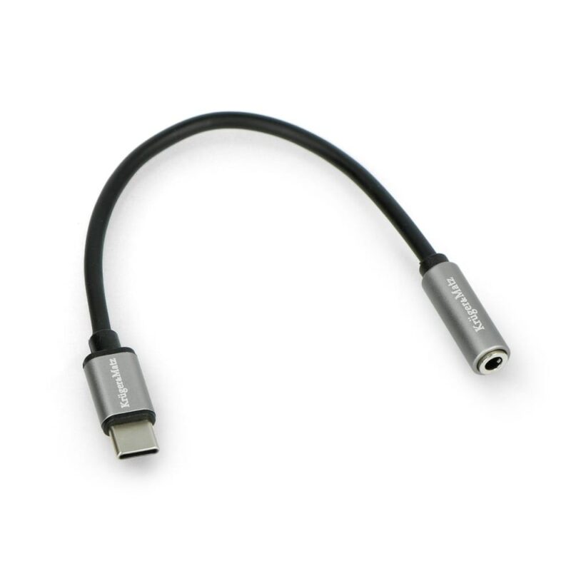 Adapter Kruger&Matz KM1245 USB-C na jack 3,5 mm