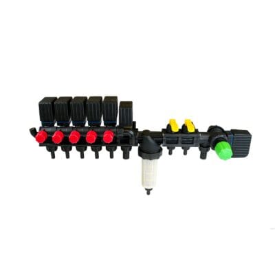 Rozdzielacz sekcyjny HD z elektrozaworami 5+2 AGROPLAST