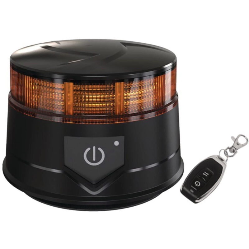 Lampa ostrzegawcza LED - bezprzewodowa magnetyczna 12/24 V 30 LED z pilotem - 1207144 - TECHNI-POWER