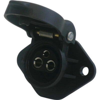 Złącze 3-pinowe - gniazdo żeńskie 2 otwory 25 A 6–24 V - 1250014 - TECHNI-POWER