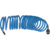 Wąż pneumatyczny z szybkozłączkami - spiralny PU Ø8 mm 7,5 m 10 bar - 1940721 - PRODIF