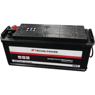 Akumulator rozruchowy - 12V 135Ah 900A EN D14 lewy+ na szerokości - 206889 - TECHNI-POWER