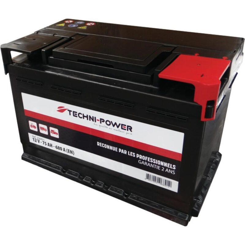 Akumulator rozruchowy - 12V 75Ah 680A EN L3 prawy+ - 206891 - TECHNI-POWER