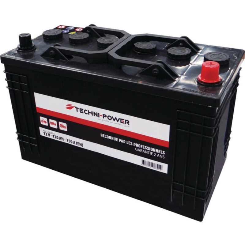 Akumulator rozruchowy - 12V 120Ah 750A EN C13 prawy+ - 206892 - TECHNI-POWER