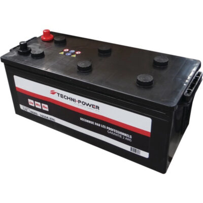 Akumulator rozruchowy - 12V 180Ah 1050A EN B15 lewy+ na szerokości - 206893 - TECHNI-POWER