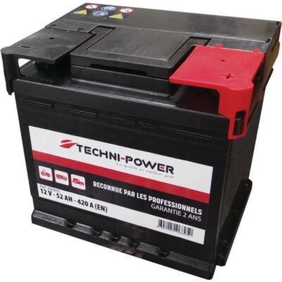 Akumulator rozruchowy - 12V 52Ah 420A EN L1 prawy+ - 206895 - TECHNI-POWER