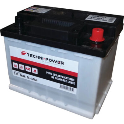 Akumulator kwasowo-ołowiowy - wolnoładowalny 12V 60Ah prawy+ - 206897 - TECHNI-POWER